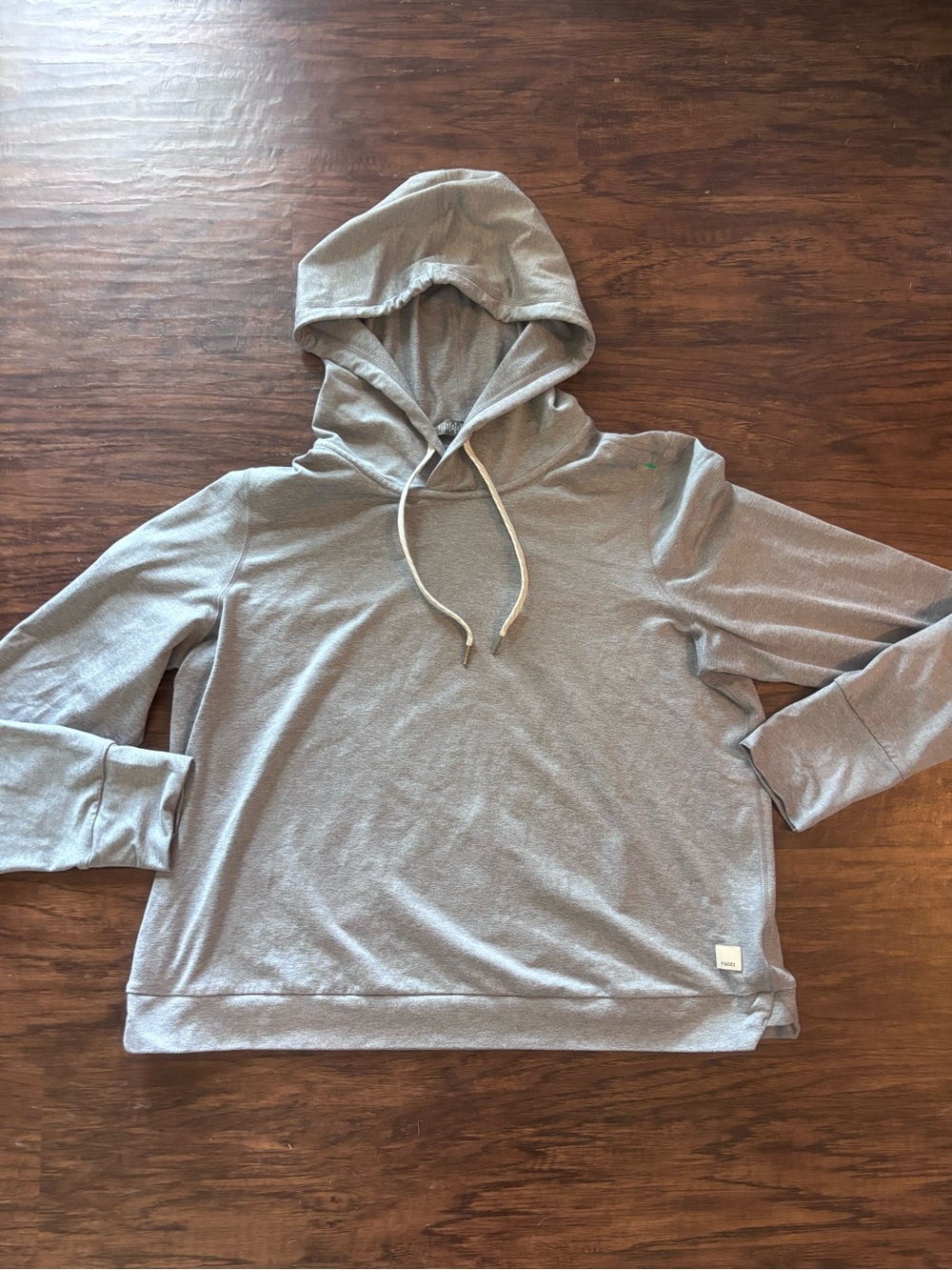 Vuori Light Gray Hooded Pullover